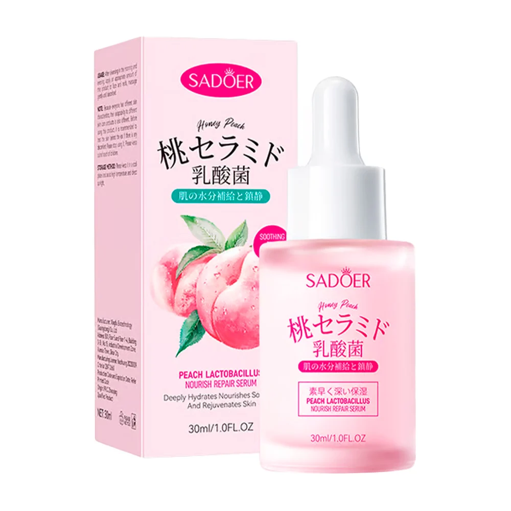 Serum nutritivo, reparador con lactobacilos y durazno, 30ml / sd13330