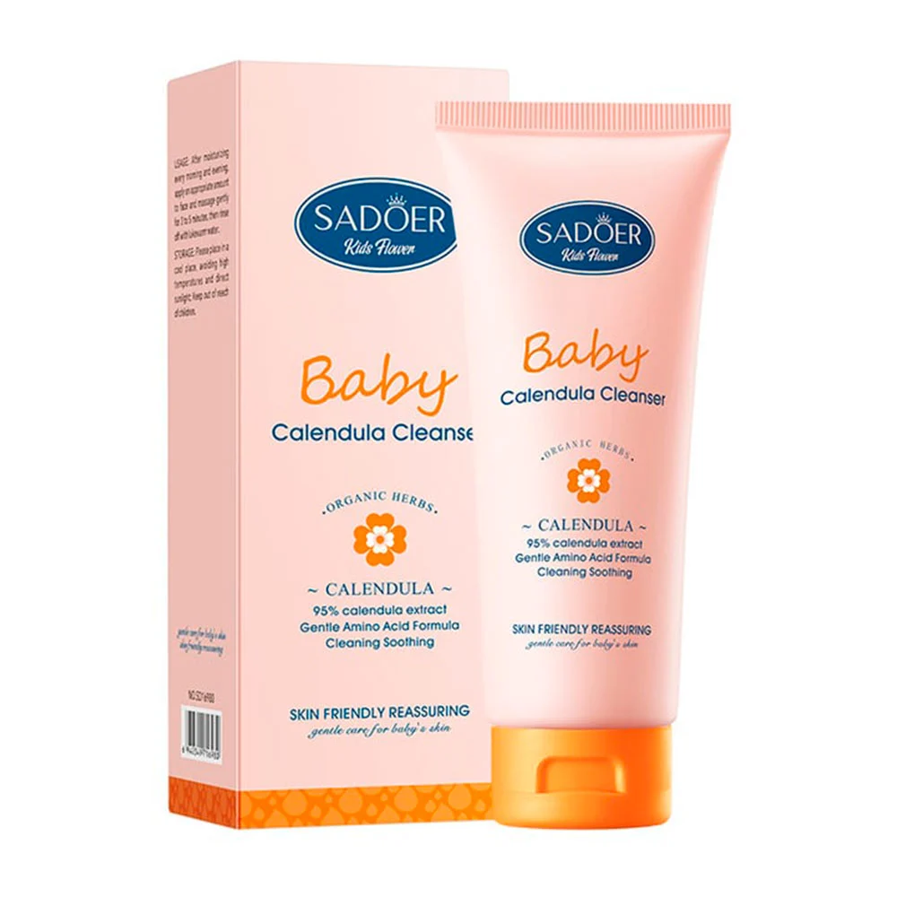 Crema facial limpiadora sadoer para niños con extracto de caléndula y…