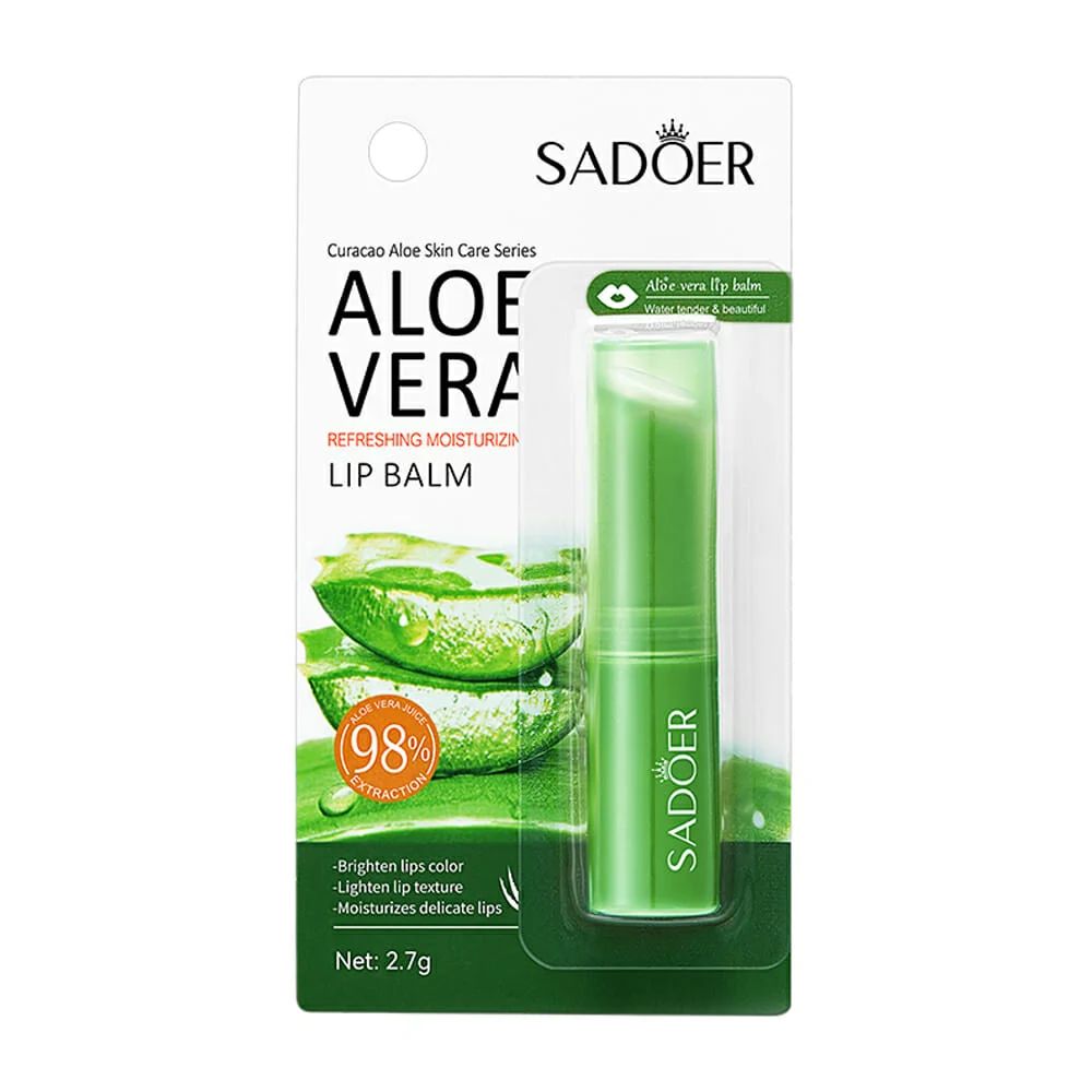 Bálsamo labial sadoer orgánico de aloe vera para hidratar / dh029-f