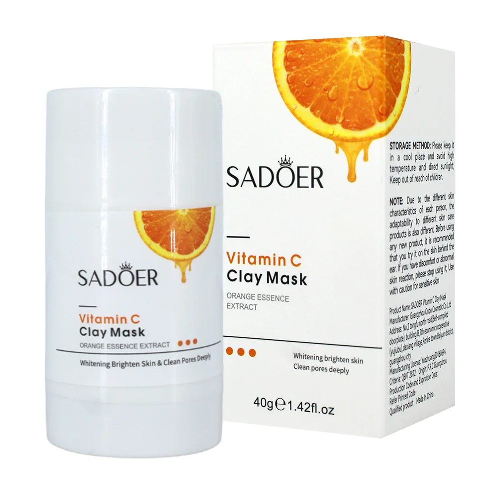 Mascarilla facial en barra sólida sadoer con vitamina c y extracto de…