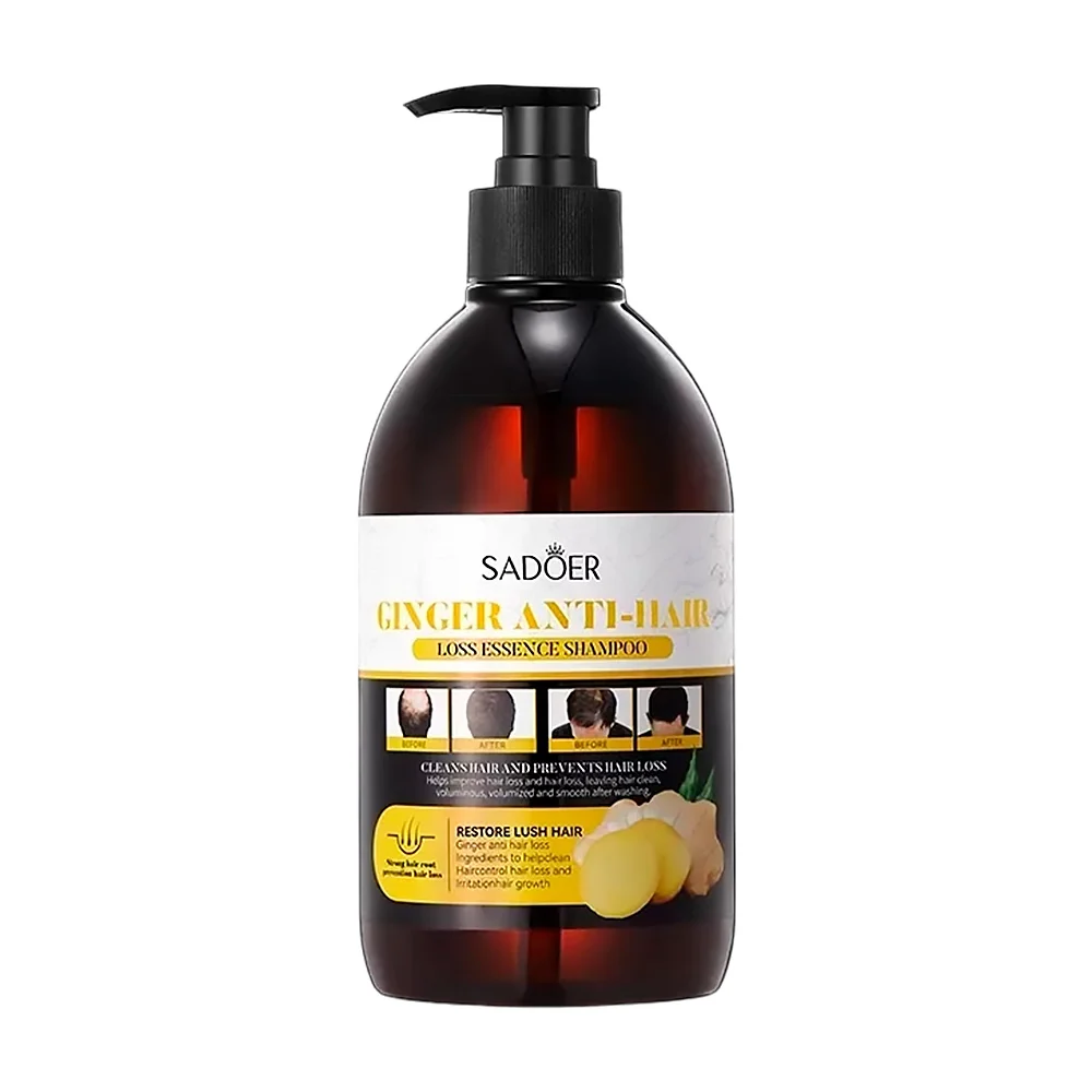 Shampoo anticaída de cabello sadoer con extracto de jengibre, 500ml /…
