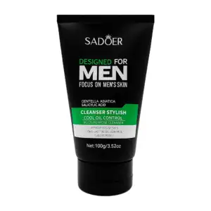 Limpiador facial sadoer con extracto de centella asiatica para hombre…
