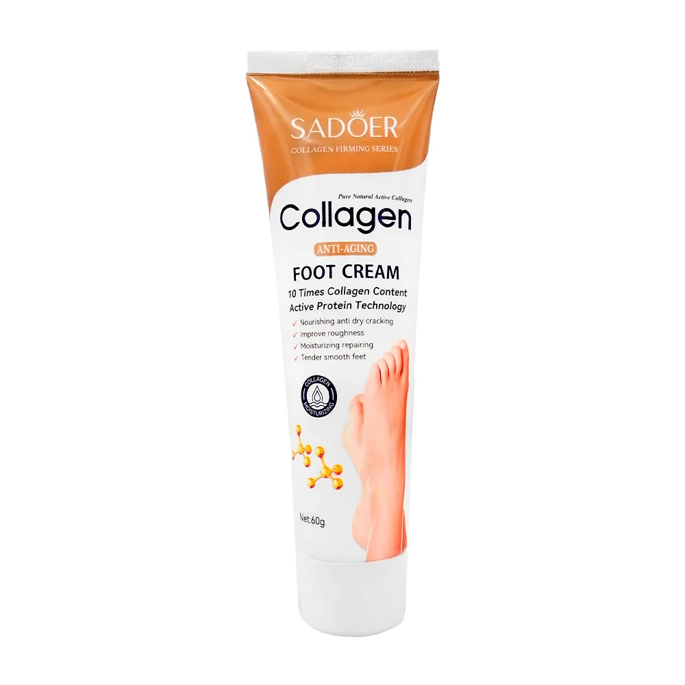 Crema hidratante sadoer con extracto de colágeno para los pies, 60g /…