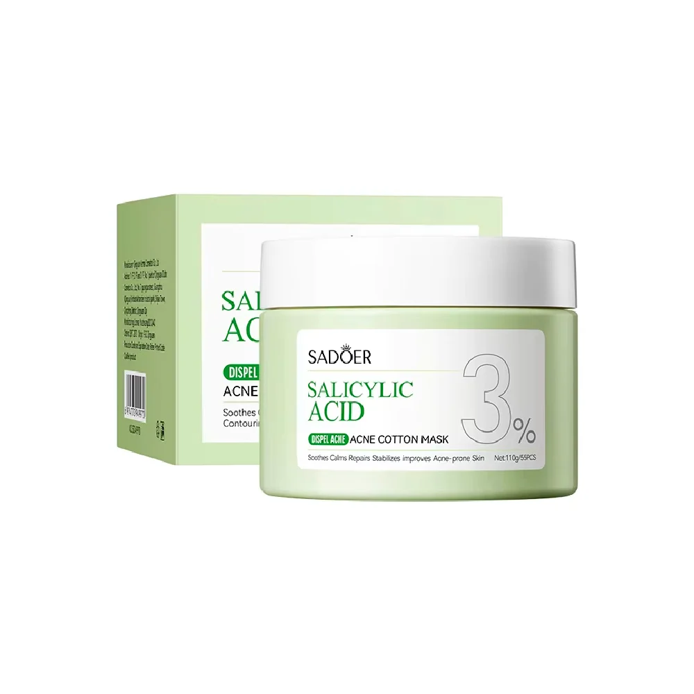 Mascarilla de algodón sadoer con 3% ácido salicílico para el acné, 11…