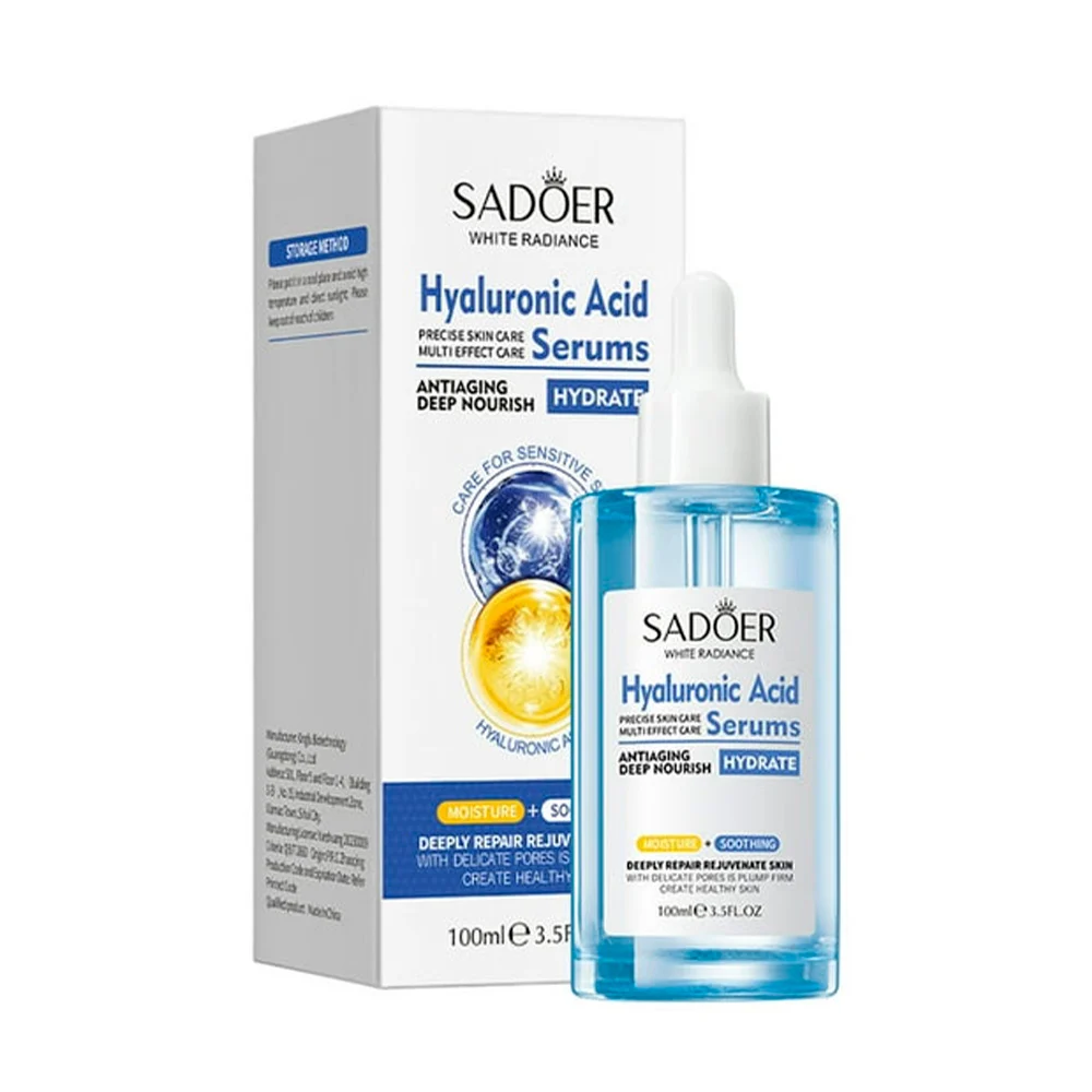 Suero facial hidratante antienvejecimiento con esencia de ácido hialu…
