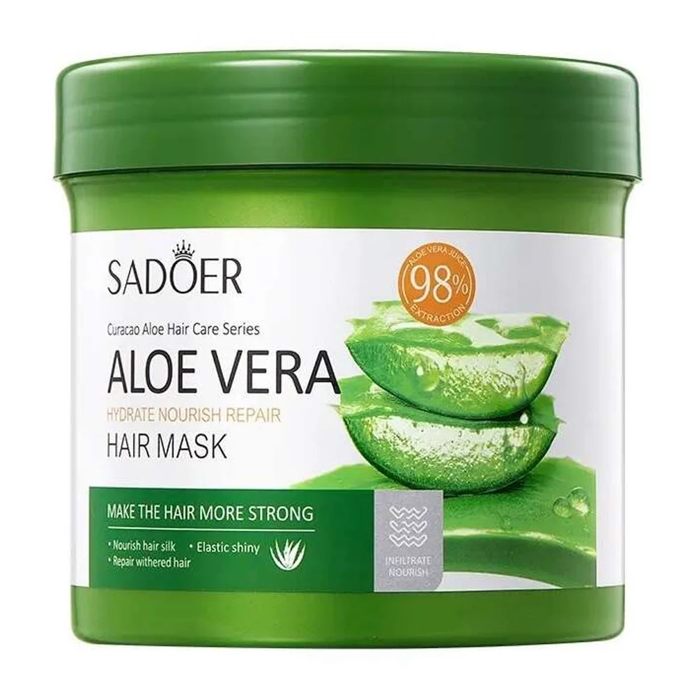 Mascarilla capilar reparadora sadoer con extracto de aloe vera, 500g …