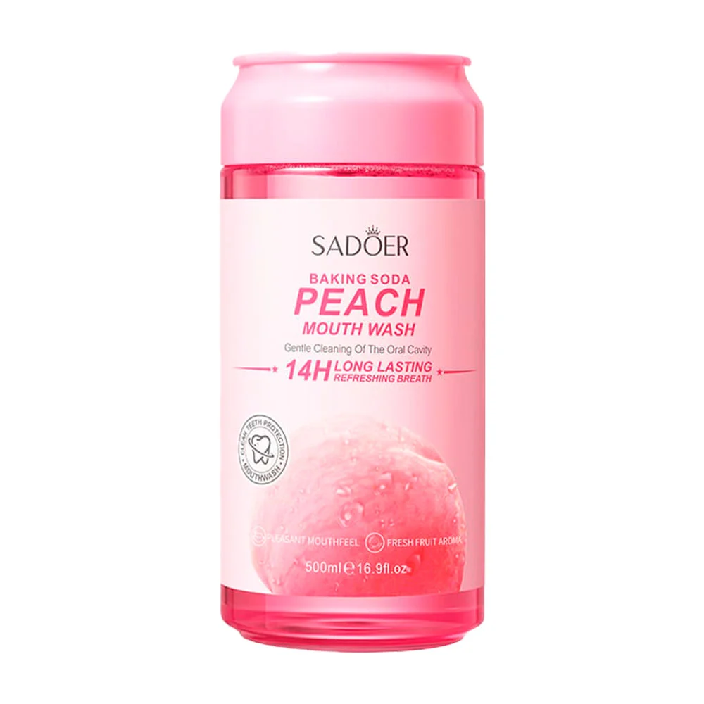 Enjuague bucal sadoer con bicarbonato de 500ml sabor durazno / sd8702…