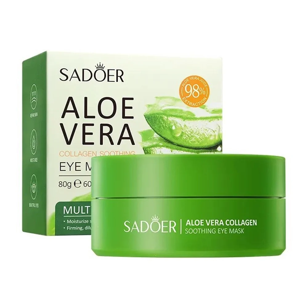 Mascarilla hidratante para ojos sadoer con extracto de aloe vera, 80g…