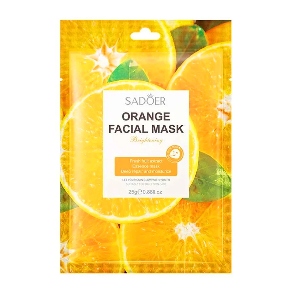 1pza Mascarilla facial hidratante con extracto de naranja 25g / orang…