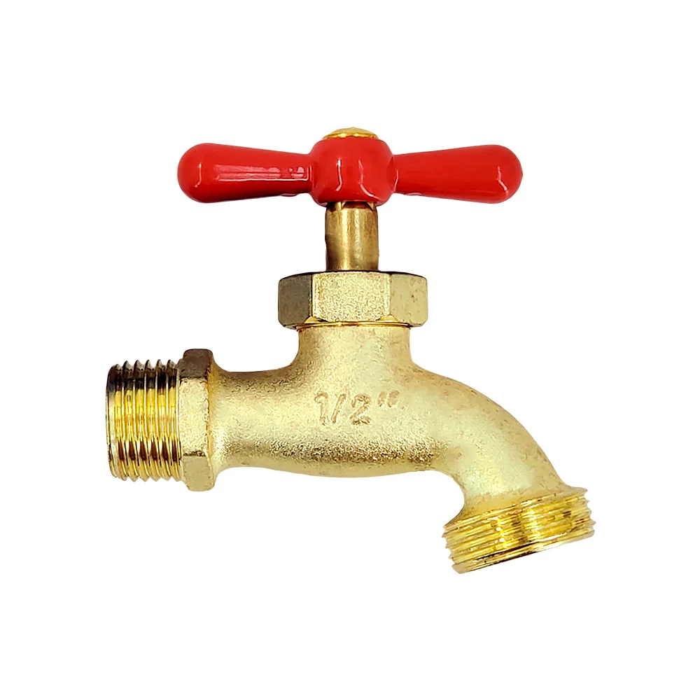 Llave metálica solvex basic de agua con rosca 1/2 pulgada para jardín…