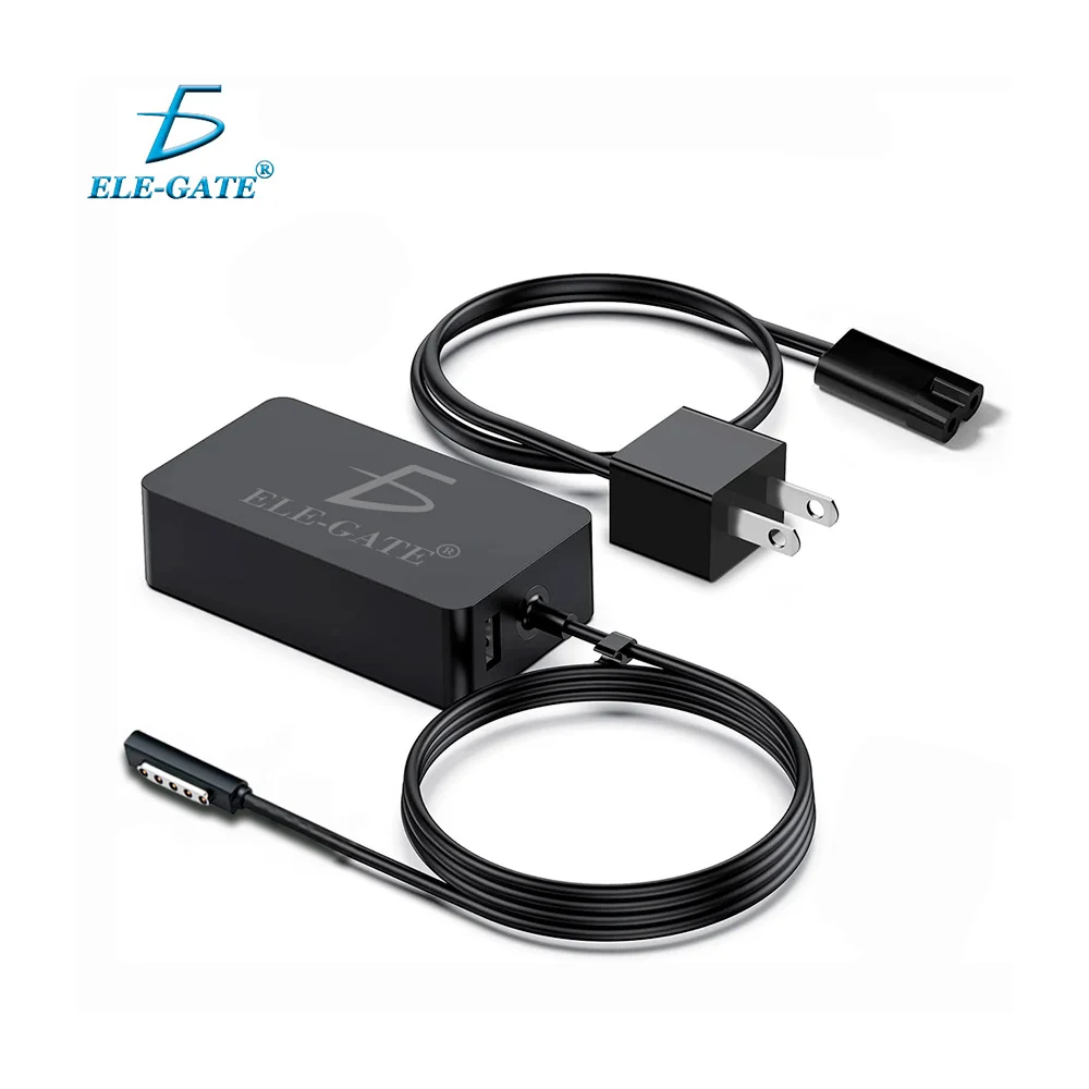 Cargador compatible para laptop microsoft surface, 48w, 12v-3.6a + pu…