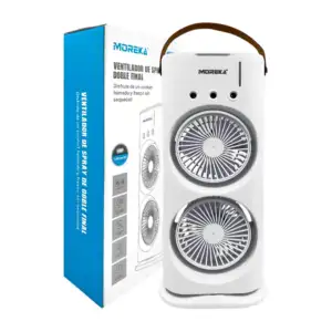 Mini ventilador doble de torre giratoria con humidificador enfriador …
