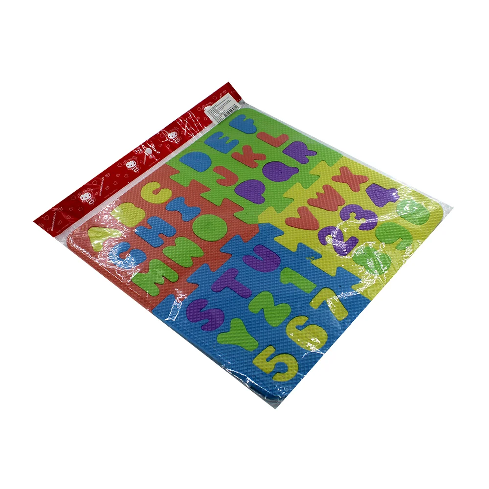 Planilla didáctica de foamy con diseño de abecedario armable, 31x31cm…