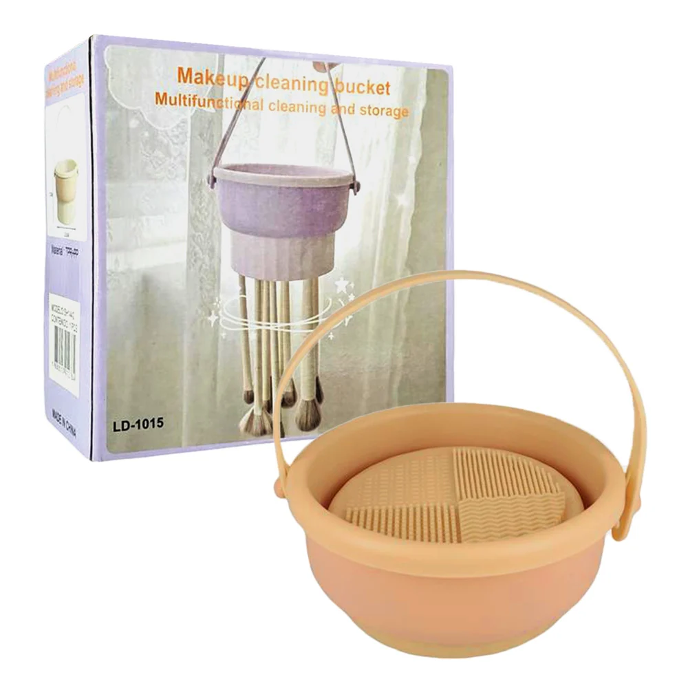 Limpiador - escurridor de silicón para brochas con correa para colgar…