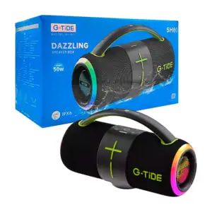 Bocina cilíndrica g-tide con agarradera, inalámbrica, con detalles rg…