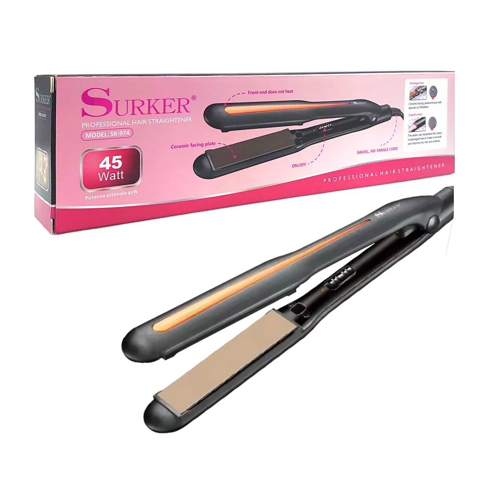 Plancha alaciadora profesional para cabello con placa de cerámica lis…
