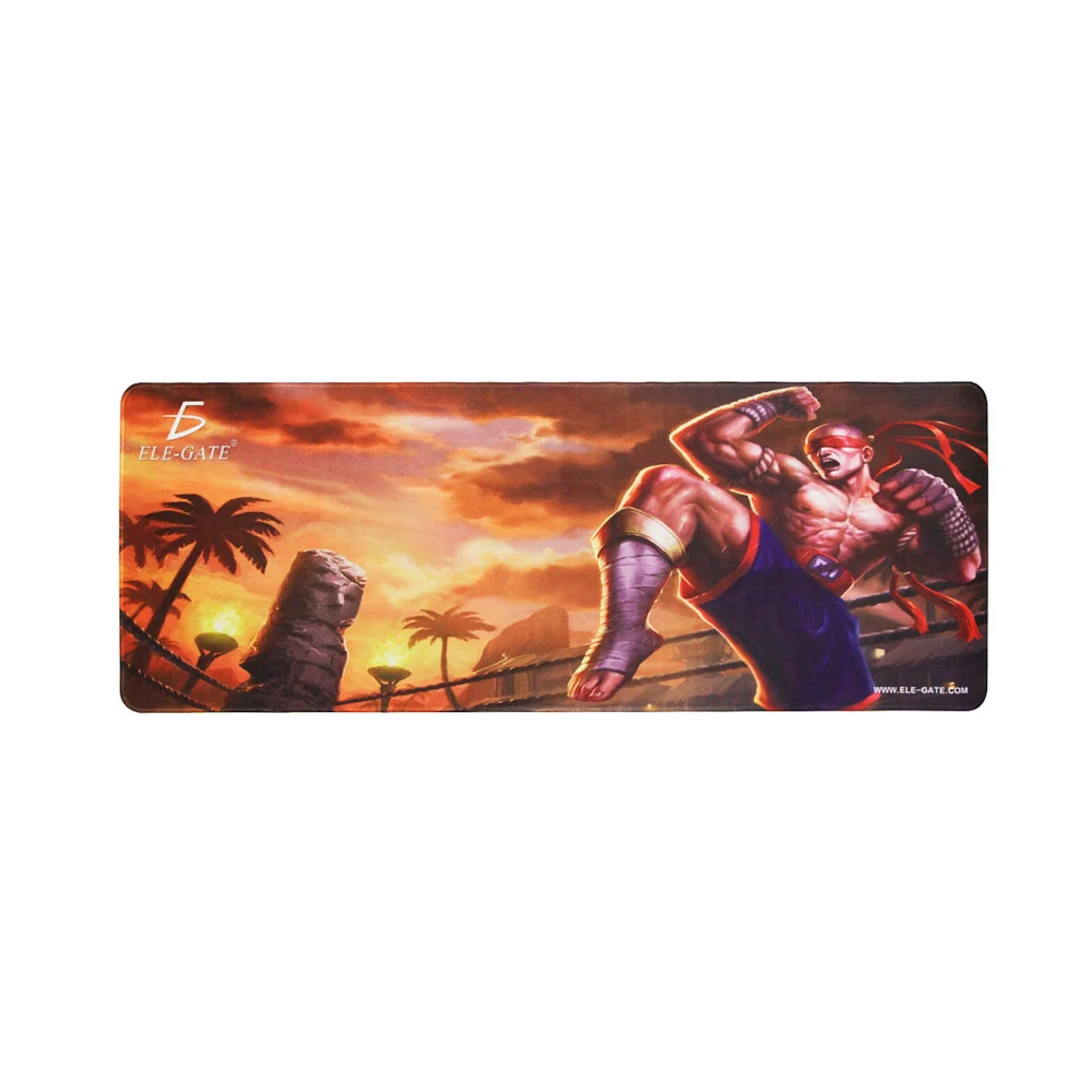 mouse pad gamer con estampado de luchador de videojuegos, 80x30cm / s…