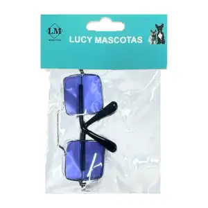 1pza Lentes cuadrados mini para mascotas, variedad de colores / soj21…