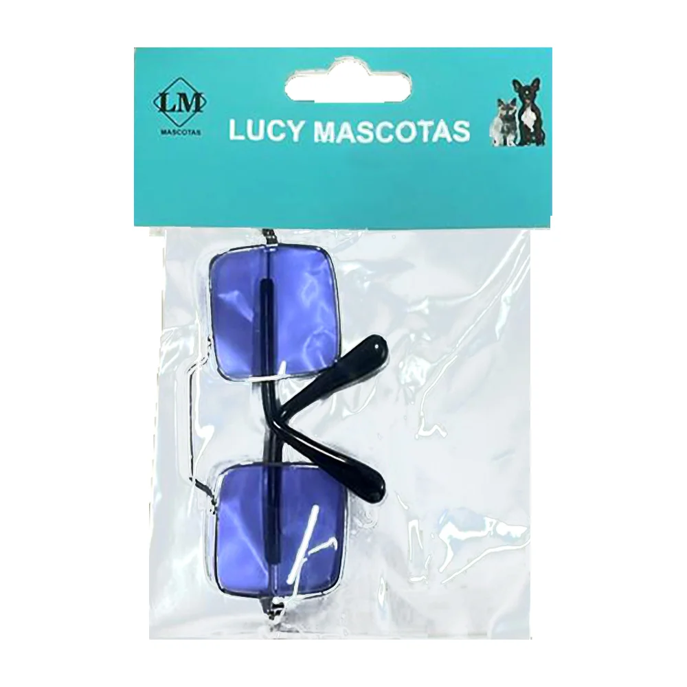 1pza Lentes cuadrados mini para mascotas, variedad de colores / soj21…