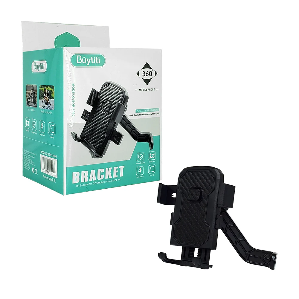 Soporte de celular para motocicleta o bicicleta, plástico rígido, rot…