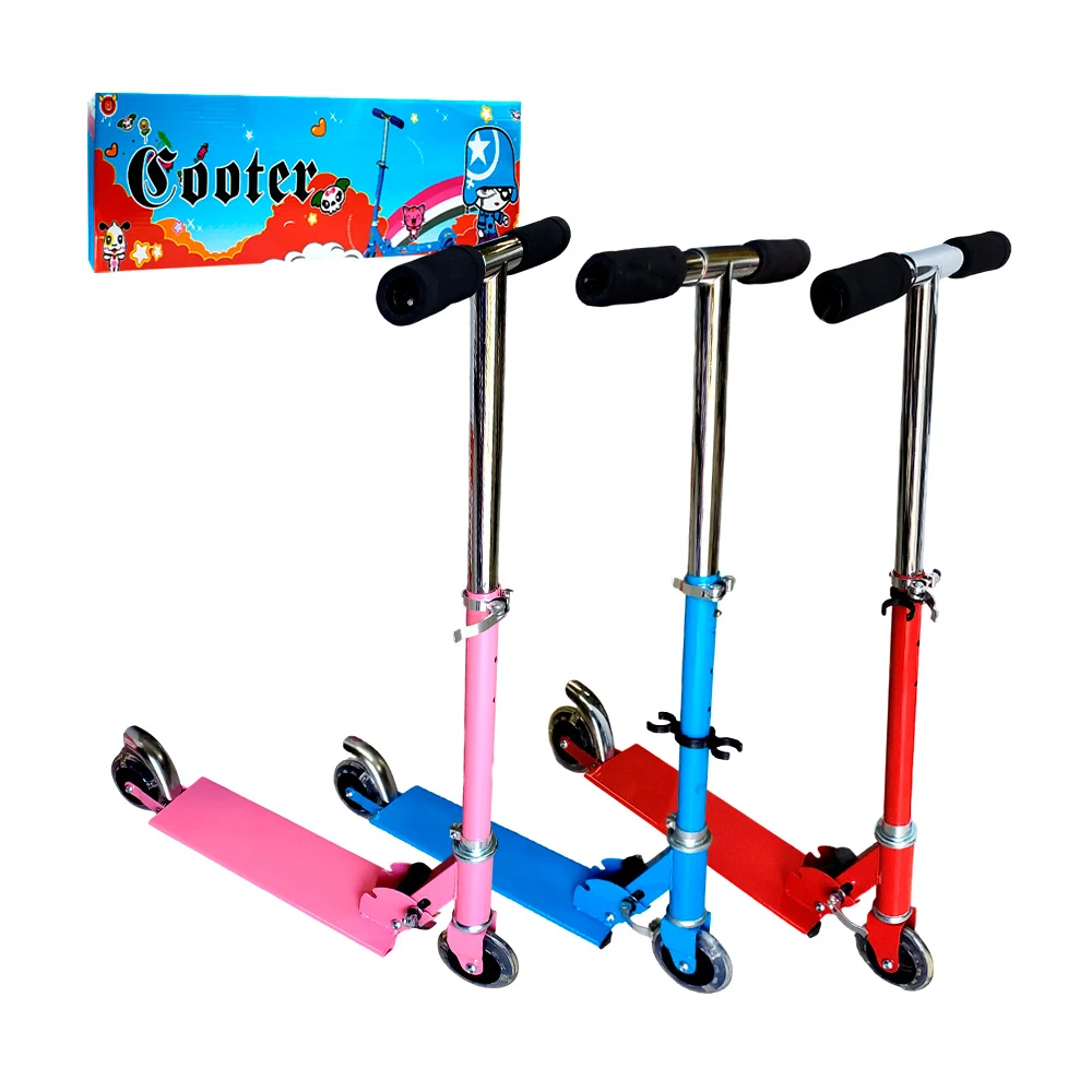 Scooter patín del diablo plegable con 2 llantas y diseño liso, varied…