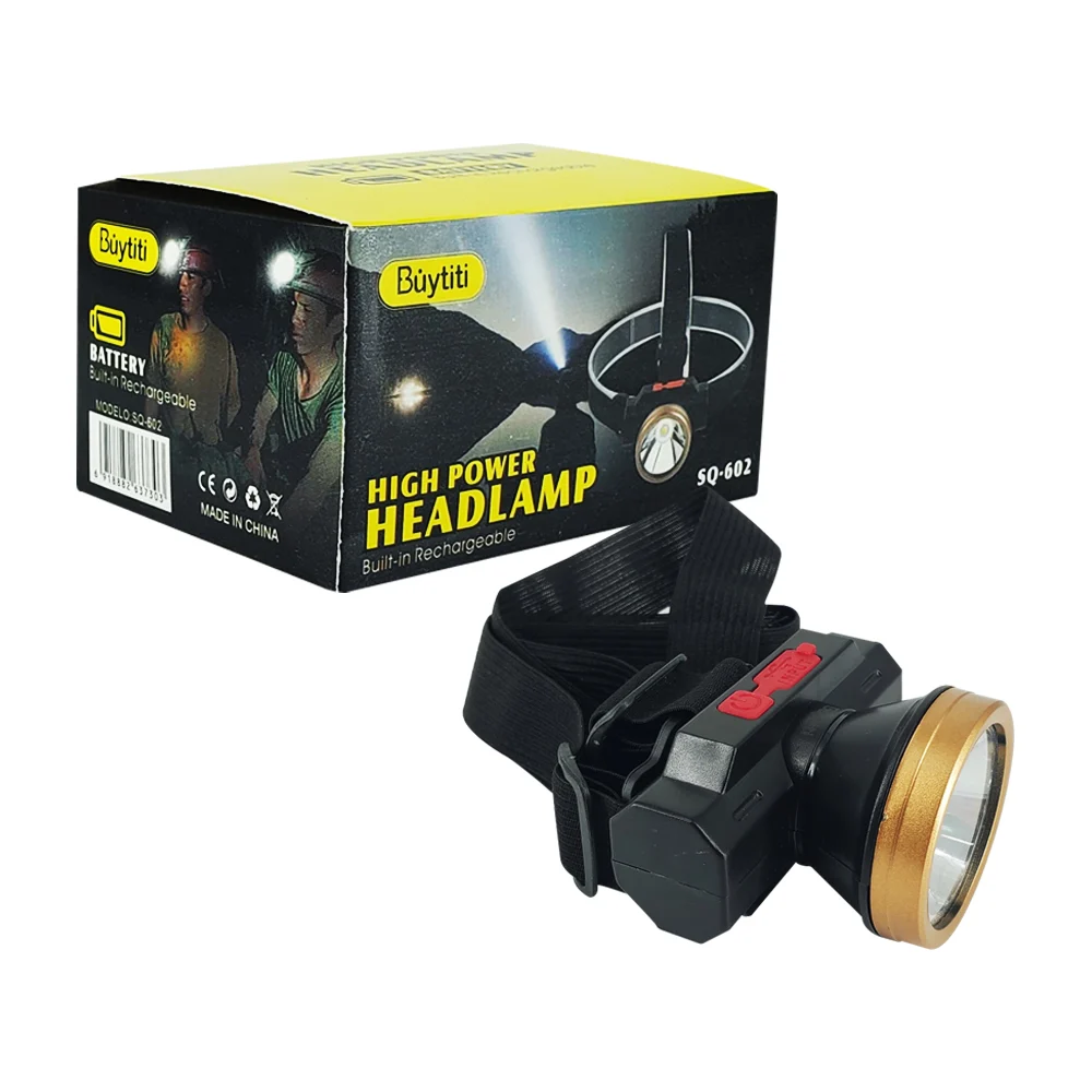 Lámpara tipo minero recargable con 3 modos de luz intercambiable / hi…