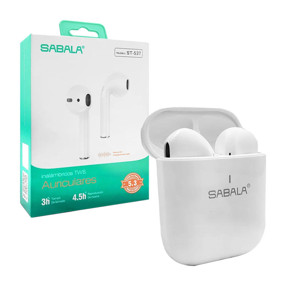 Audífonos inalámbricos tipo earphones sabala, con estuche cargador e …