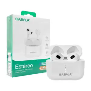 Audífonos inalámbricos sabala tipo earphones con estuche de carga e i…