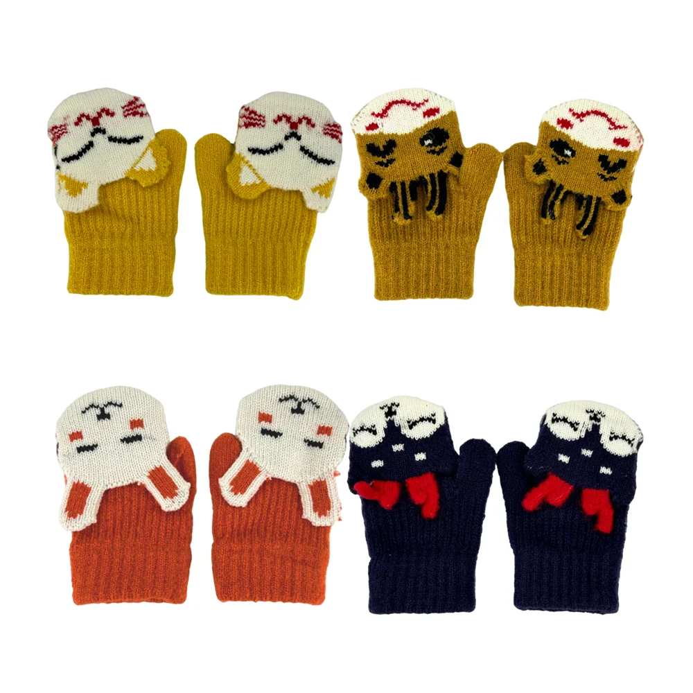 1pza Par de guantes para bebé con diseño de animales 3d, variedad de …