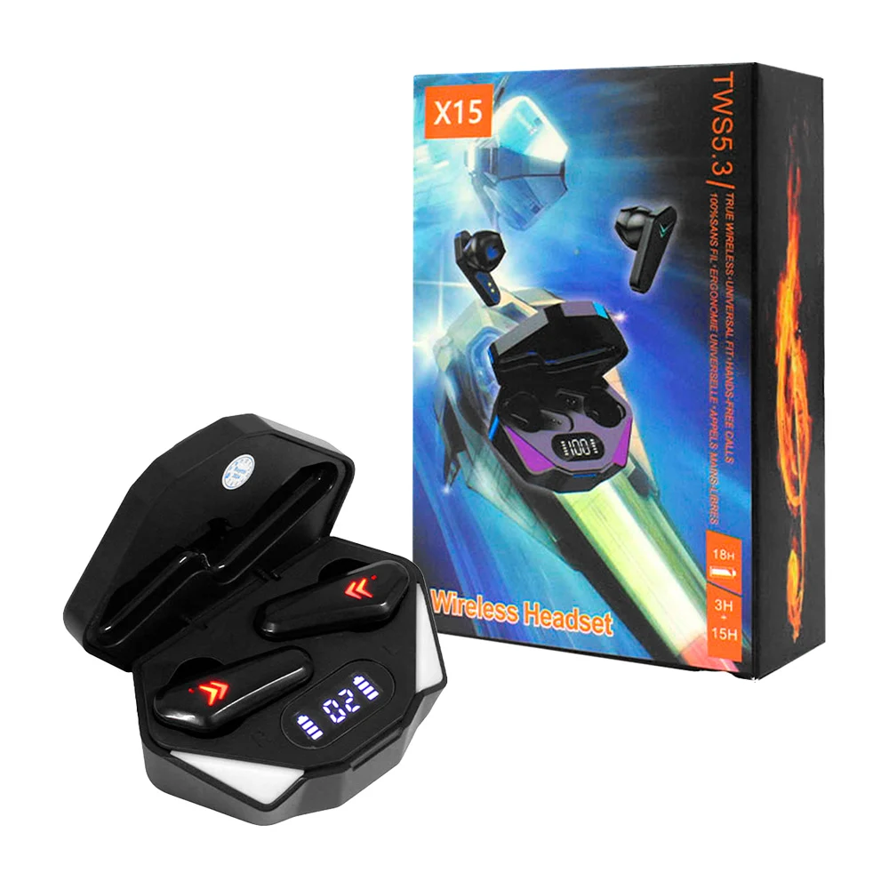 Audífonos inalámbricos gamer buytiti tipo earphones, con luz led, est…