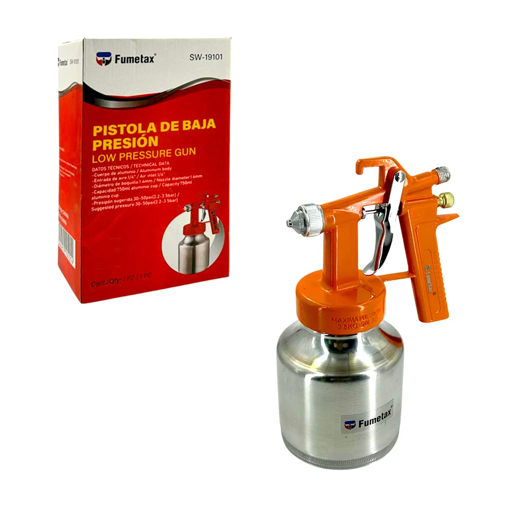 Pistola fumetax de baja presión con capacidad 750ml para pintar / low…