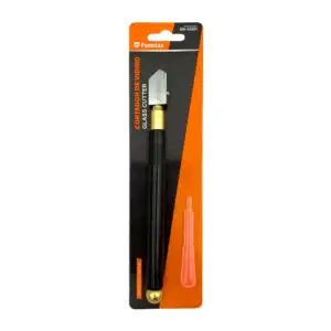 Cortador de vidrio fumetax metálico, apto para vidrios de 3 mm a 12 m…