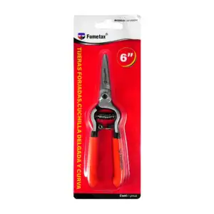 Tijeras para poda fumetax de 6 pulgadas, con cuchilla recta y mango d…