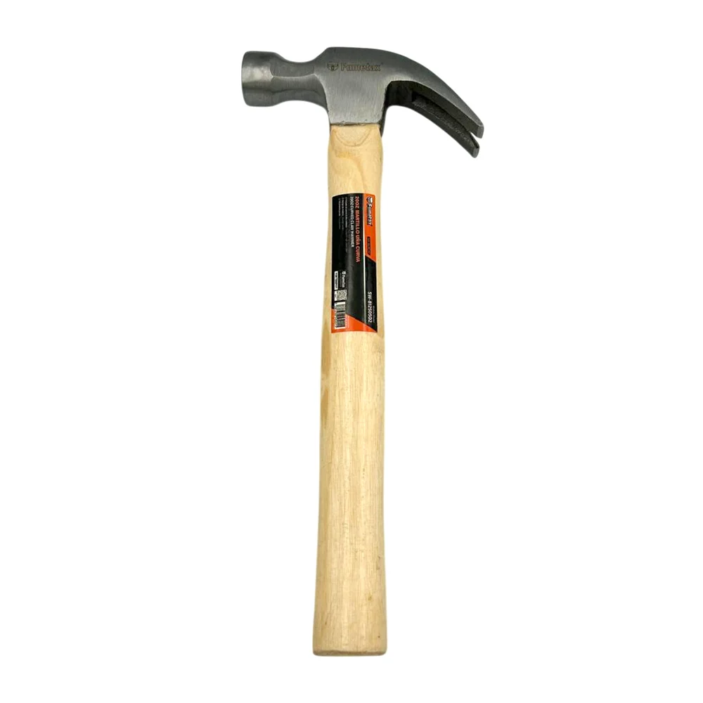 Martillo fumetax metálico de 20 oz, con mango de madera blanca y uña …