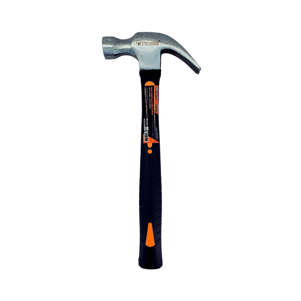 Martillo fumetax de acero 16oz con uña curva y mango de hule, 33cm / …
