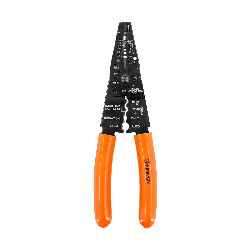 Pinzas fumetax de 8 pulgas con mango de plástico para pelar cables / …