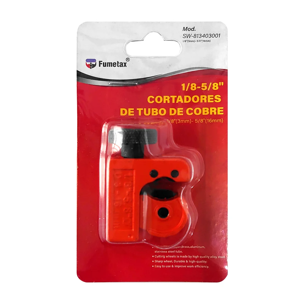 Cortador pequeño fumetax para tubos de cobre 1/8-5/8 pulgadas / sw-81…