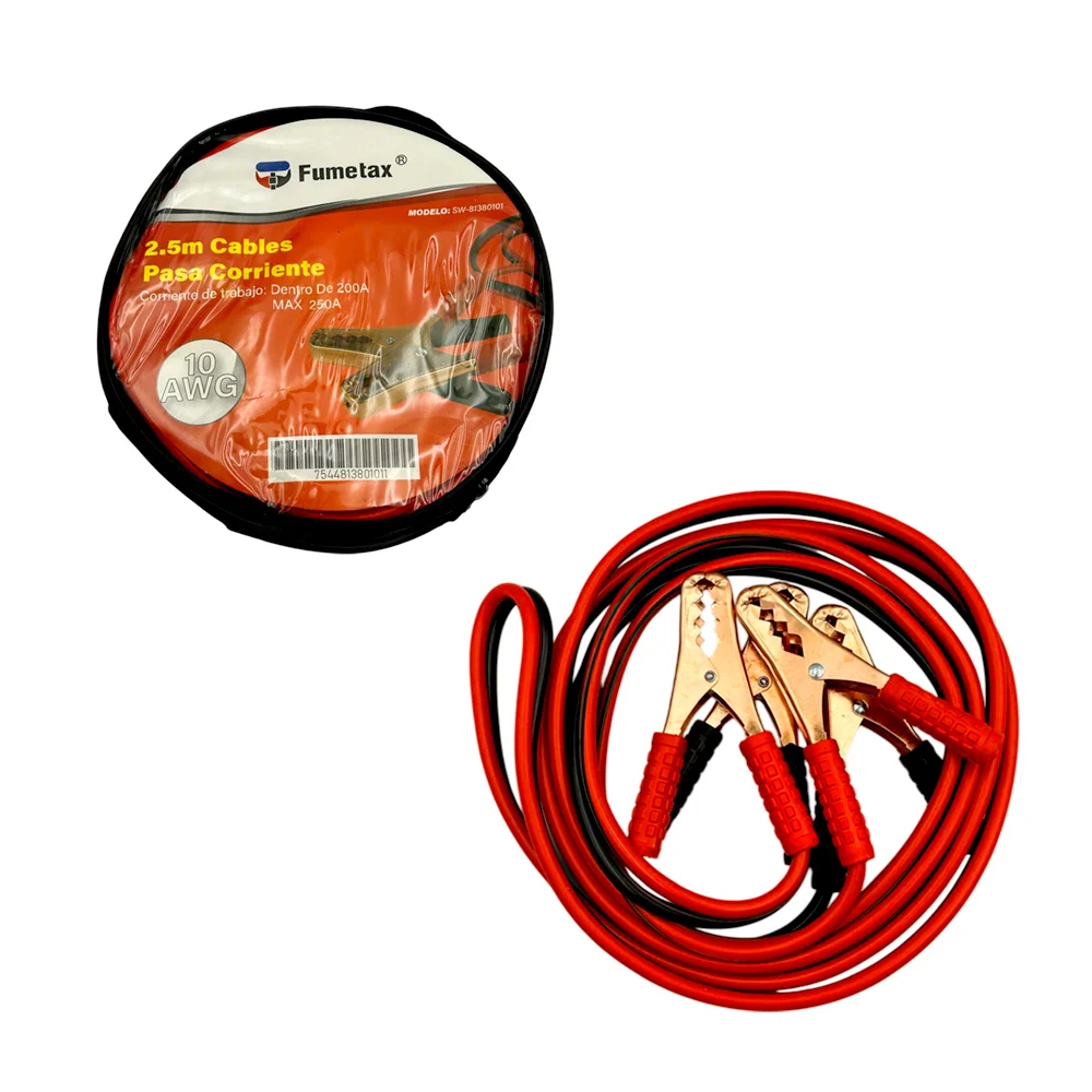Cables pasa corriente fumetax de calibre 10awg y corriente 200a para …