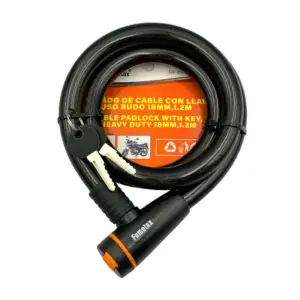 Candado fumetax con cable 18mm de ancho y 1.2 metros de largo para bi…