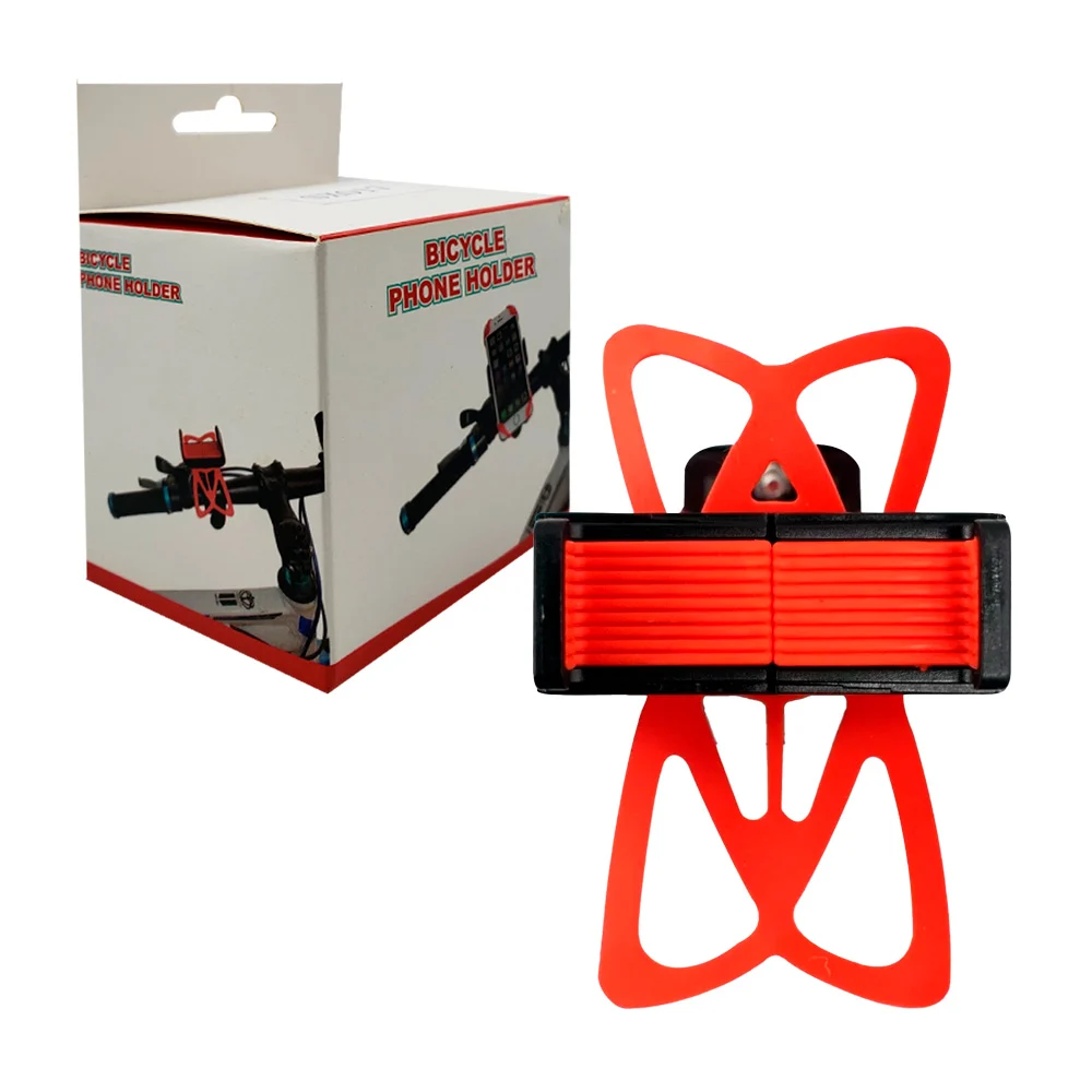 Soporte ajustable de teléfono para bicicleta con agarre para esquinas…