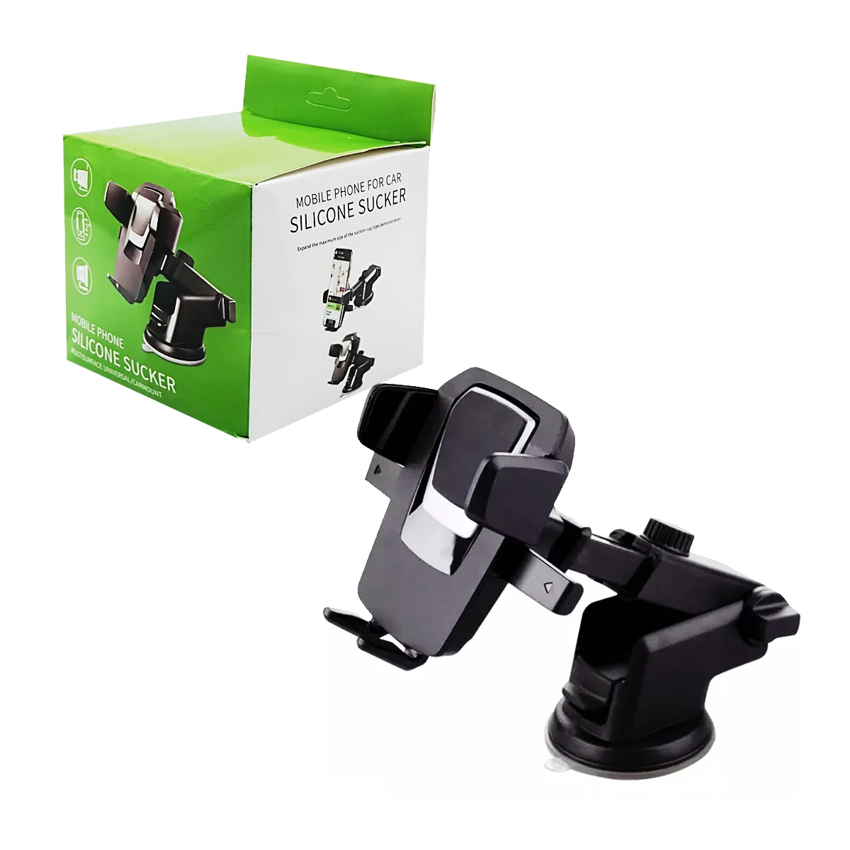 Soporte de teléfono para tablero de coche con ventosa de succión y br…