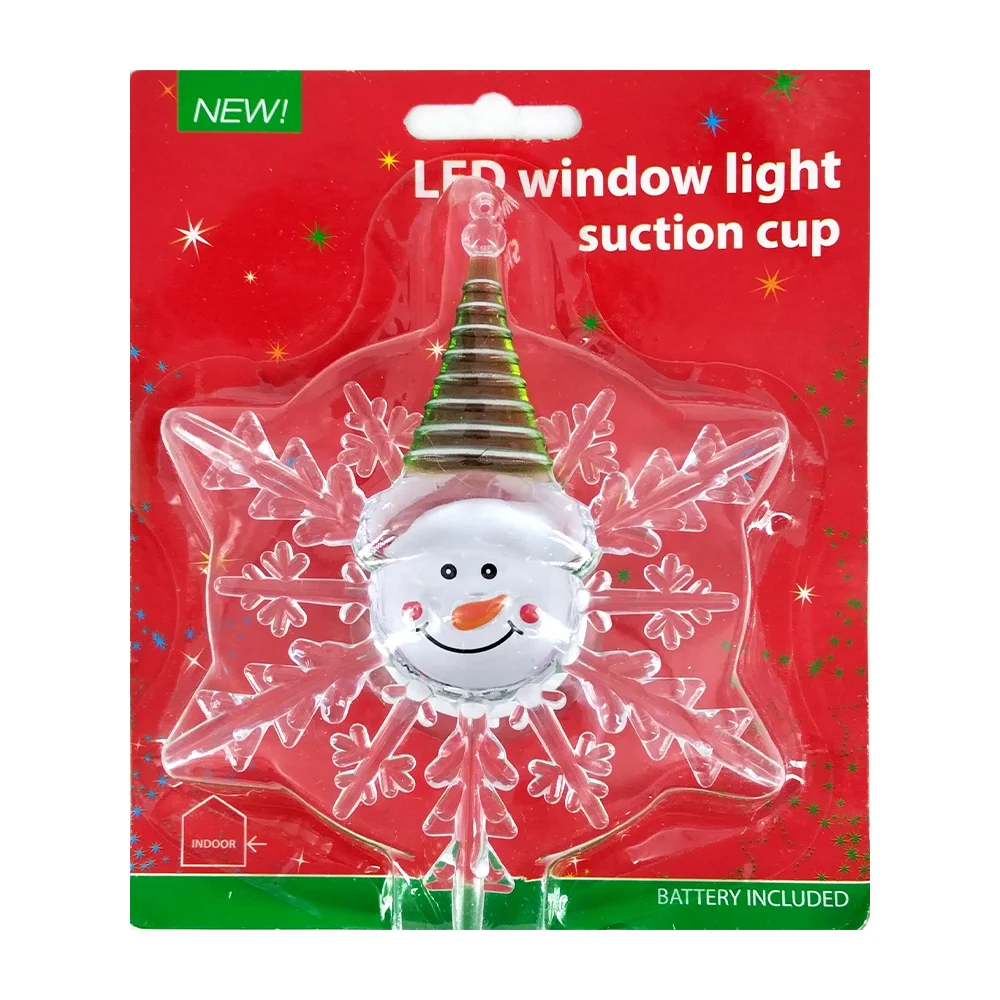 Lámpara decorativa con diseño navideño y ventosa para ventana, varied…