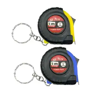 1pza llavero flexometro de 1m, variedad de colores / li jun / t-11g