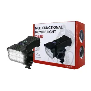 Lámpara delantera de luz led recargable con indicador de batería para…