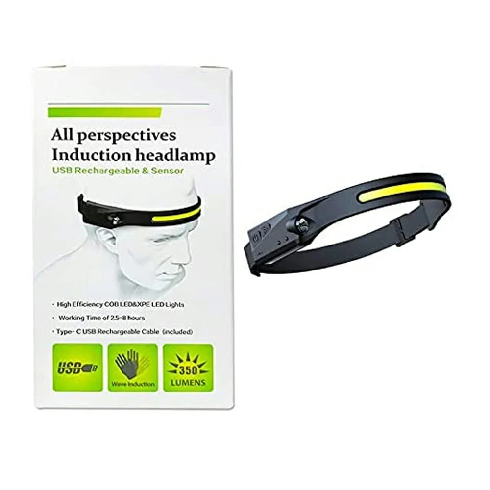 Lámpara tipo minero con tira led recargable con recepción de sensor, …
