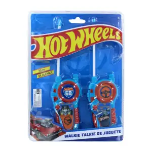 Juego de 2 radios walkie talkie con diseño de hot wheels y alcance de…