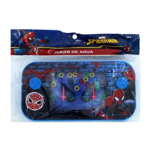 Juego de agua en forma de consola con botones y diseño de superheroes…