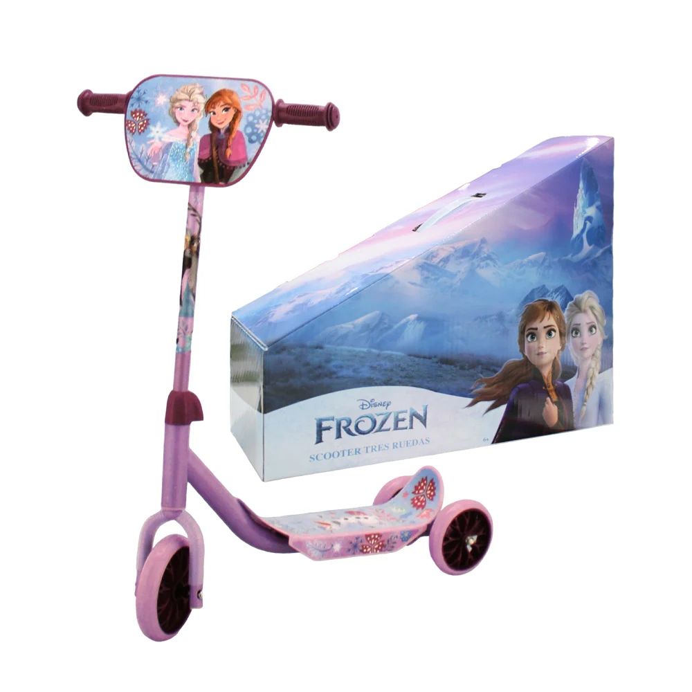 Scooter patín del diablo infantil metálico plegable con 3 ruedas, luz…