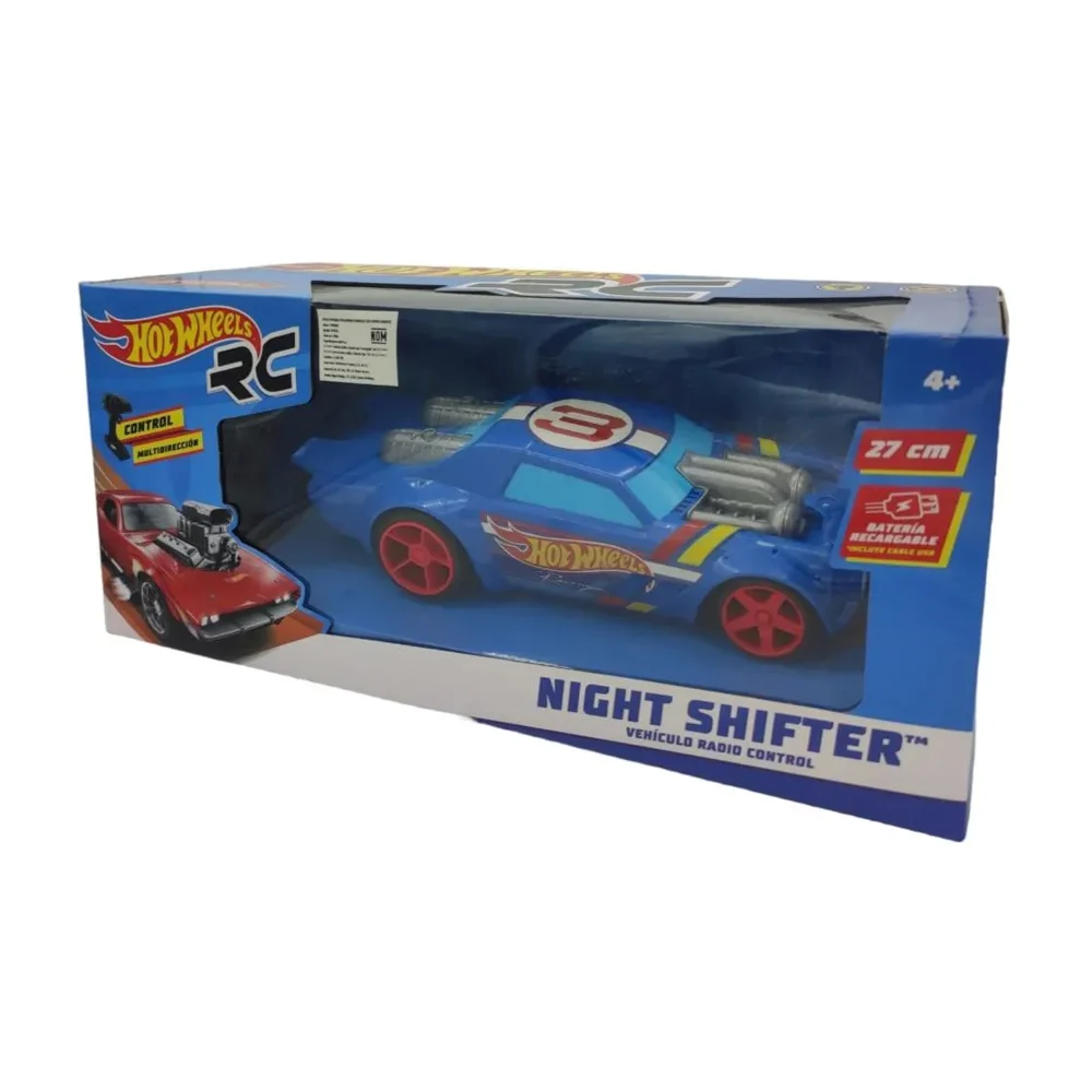 Carro de control remoto con diseño de hot wheels y batería recargable…