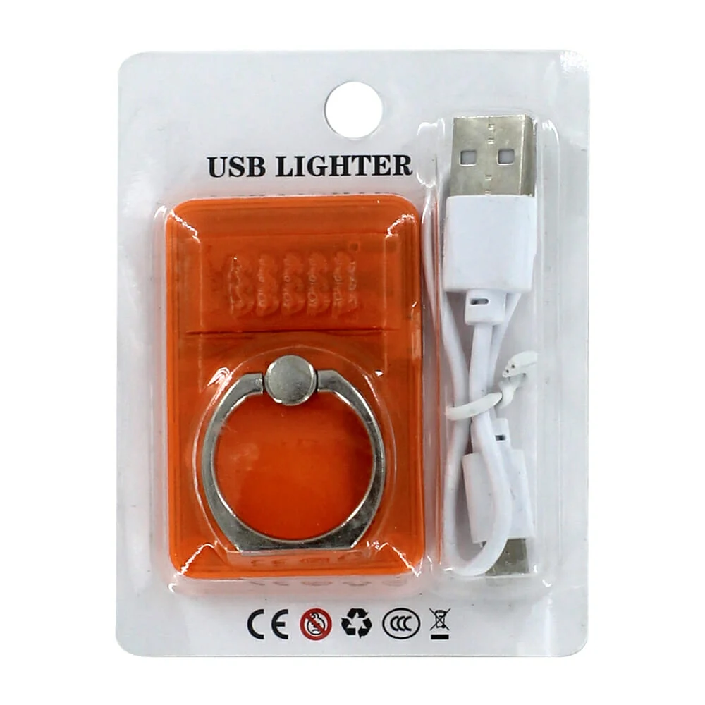 Soporte adherible para teléfono celular con encendedor recargable, va…